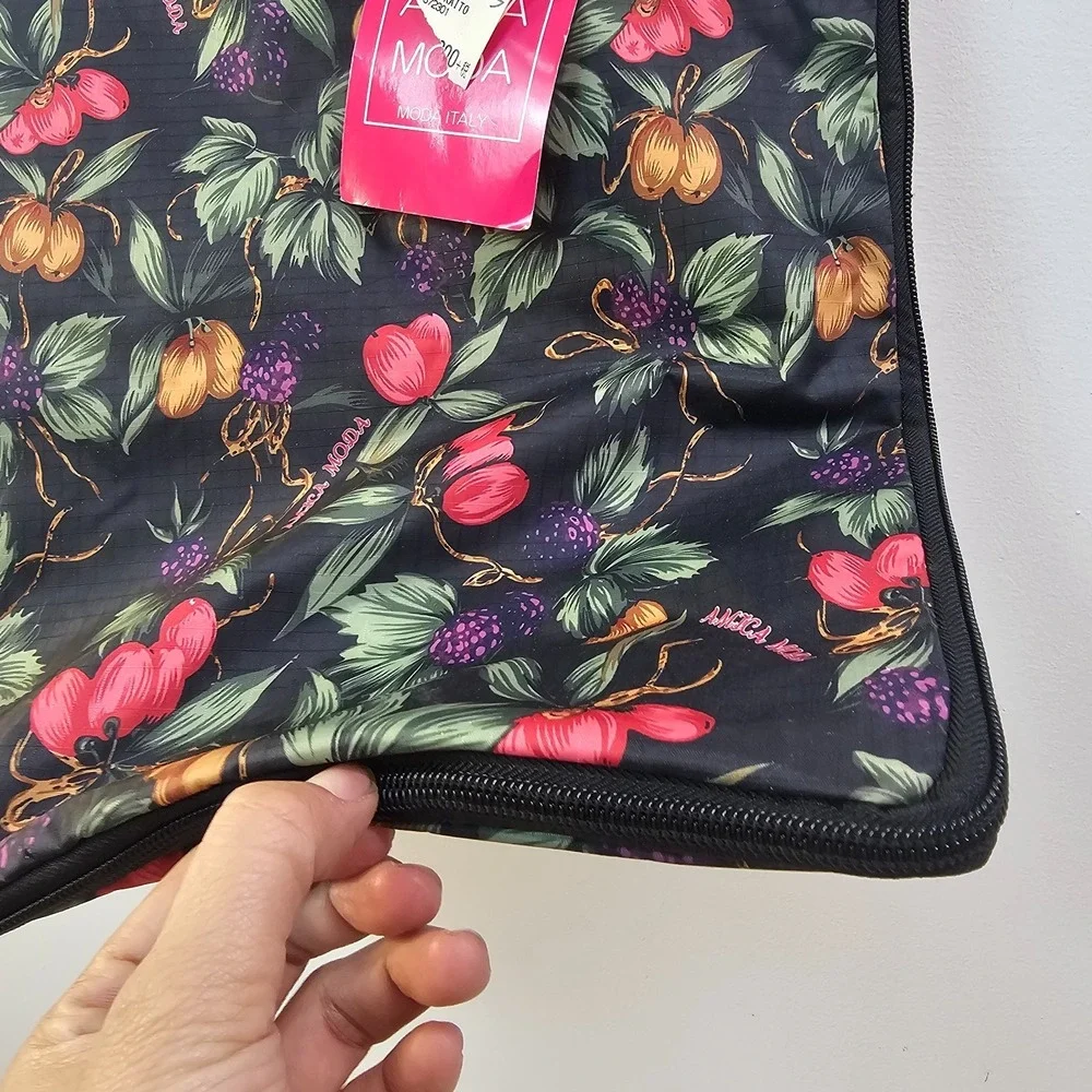 Italian Boho Prep Tote Bag Black‎ Dark Academia Garden School AMICA MODA Flawed